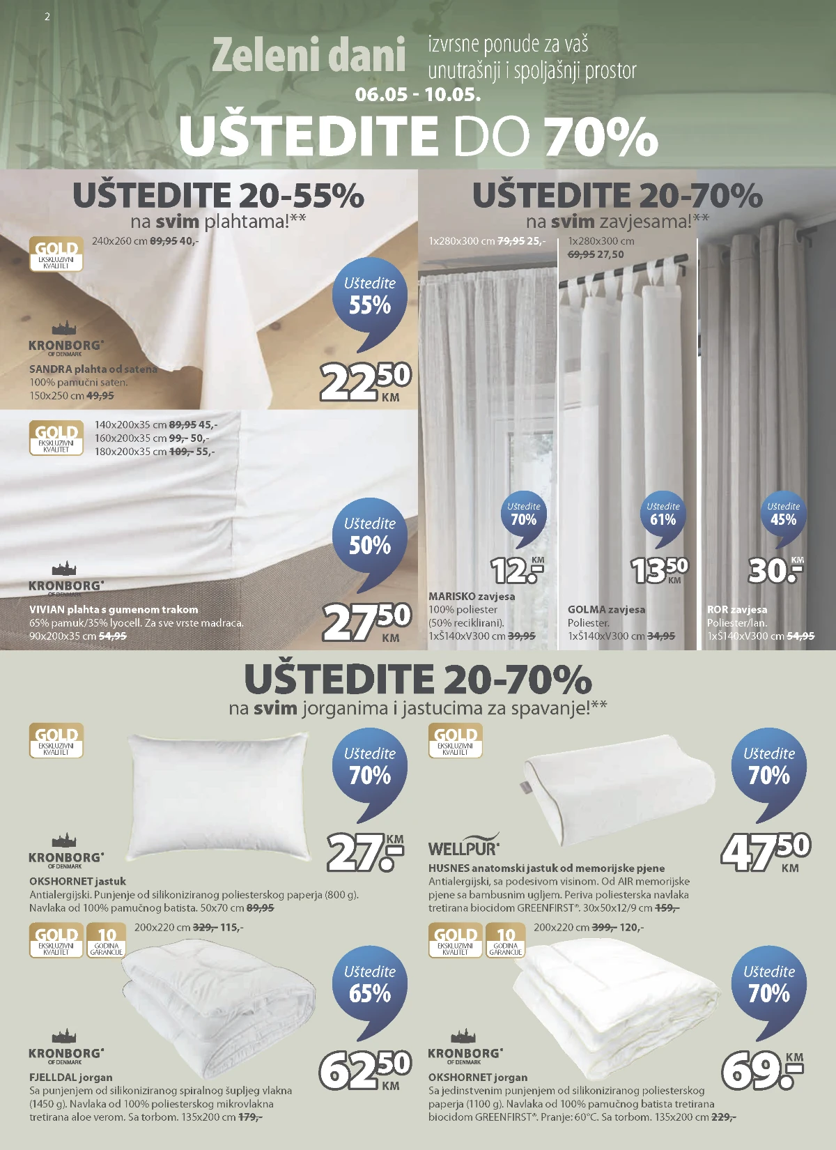 JYSK katalog sniženja do 70 posto strana 2 do 19.05.2026