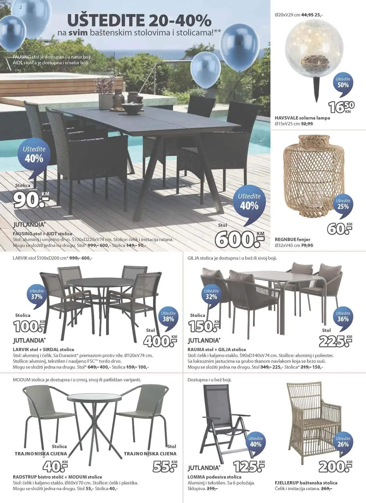 JYSK 47. rođendan – katalog sniženja do 65% strana 2 JYSK rođendanska akcija katalog sniženja namještaja i opreme za dom – strana 2 – do 28.04.2026