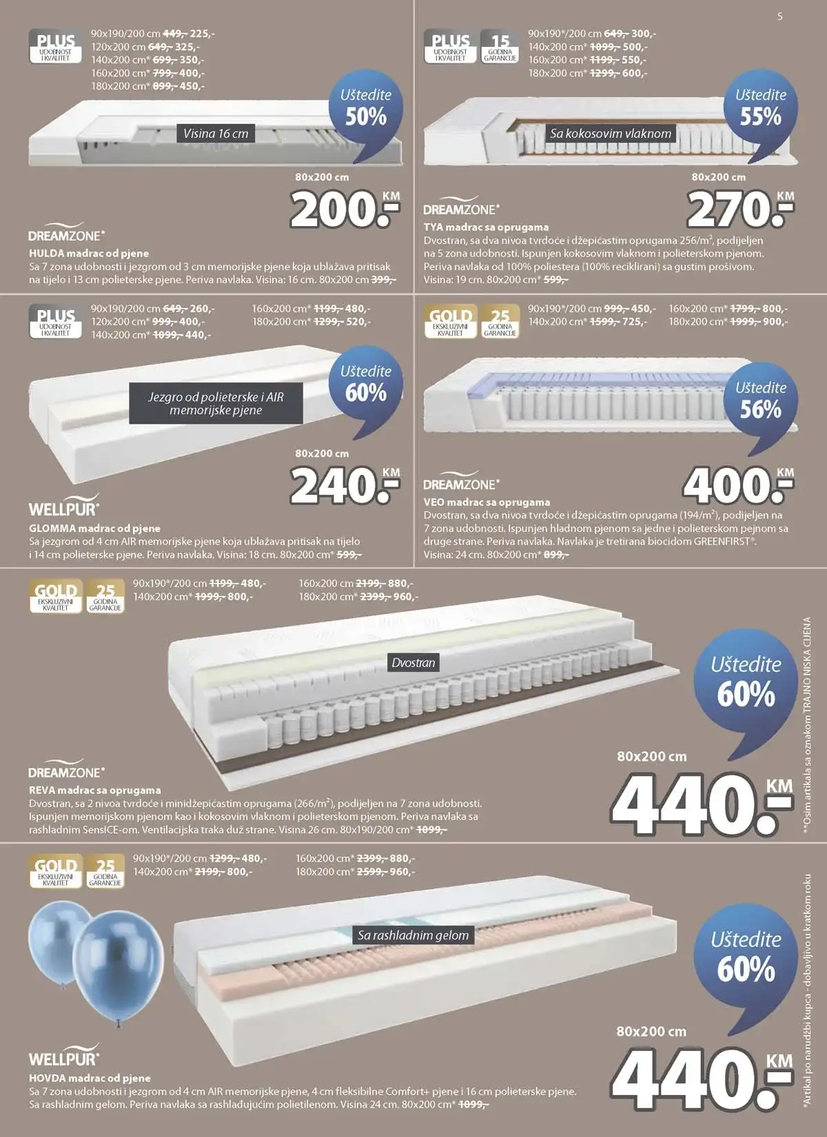 JYSK 47. rođendan – katalog sniženja do 65% strana 5 JYSK rođendanska akcija katalog sniženja namještaja i opreme za dom – strana 5 – do 28.04.2026