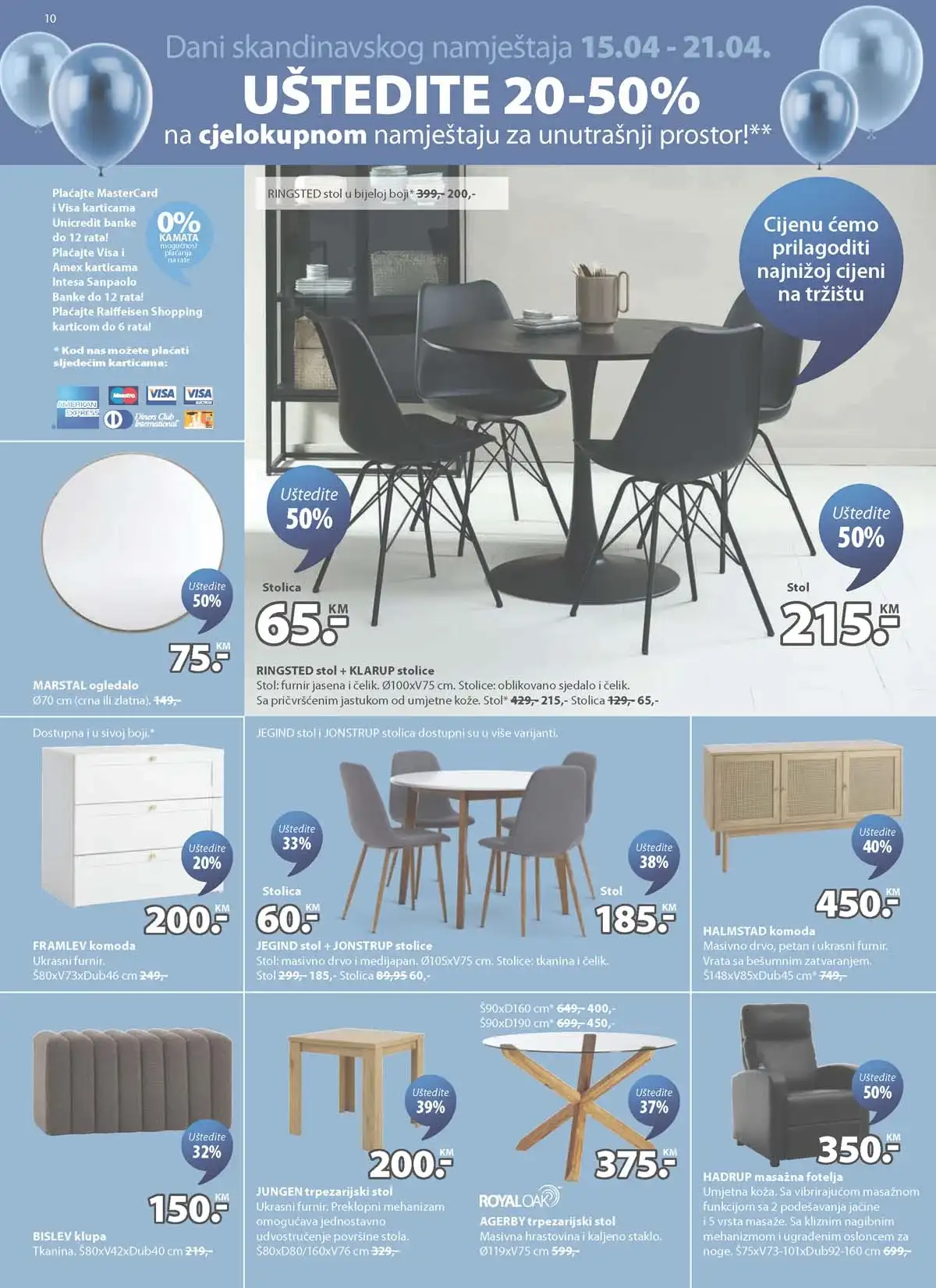 JYSK 47. rođendan – katalog sniženja do 65% strana 10 JYSK rođendanska akcija katalog sniženja namještaja i opreme za dom – strana 10 – do 28.04.2026