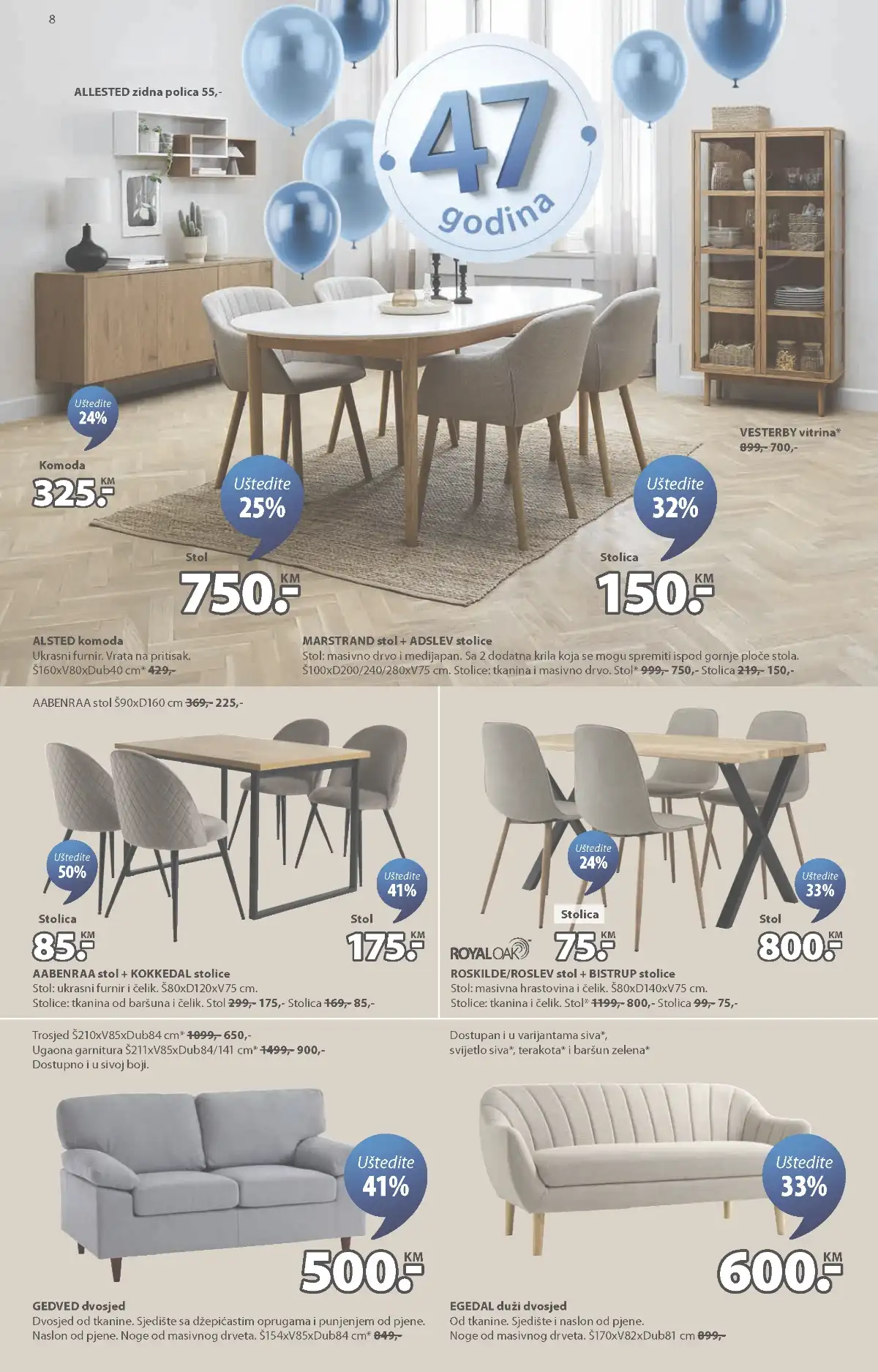 JYSK akcija do 50 posto dekoracija za baštu i vanjski prostor do 05.05.2026 strana 8