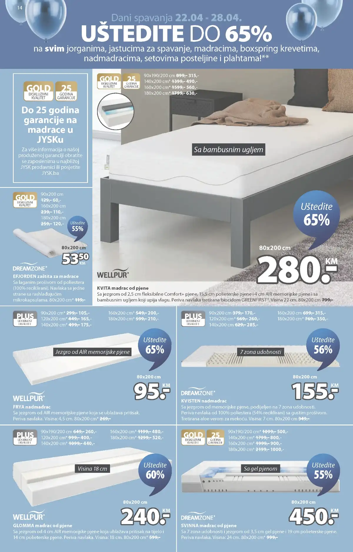 JYSK akcija do 50 posto oprema za baštu stolovi stolice ležaljke do 05.05.2026 strana 14