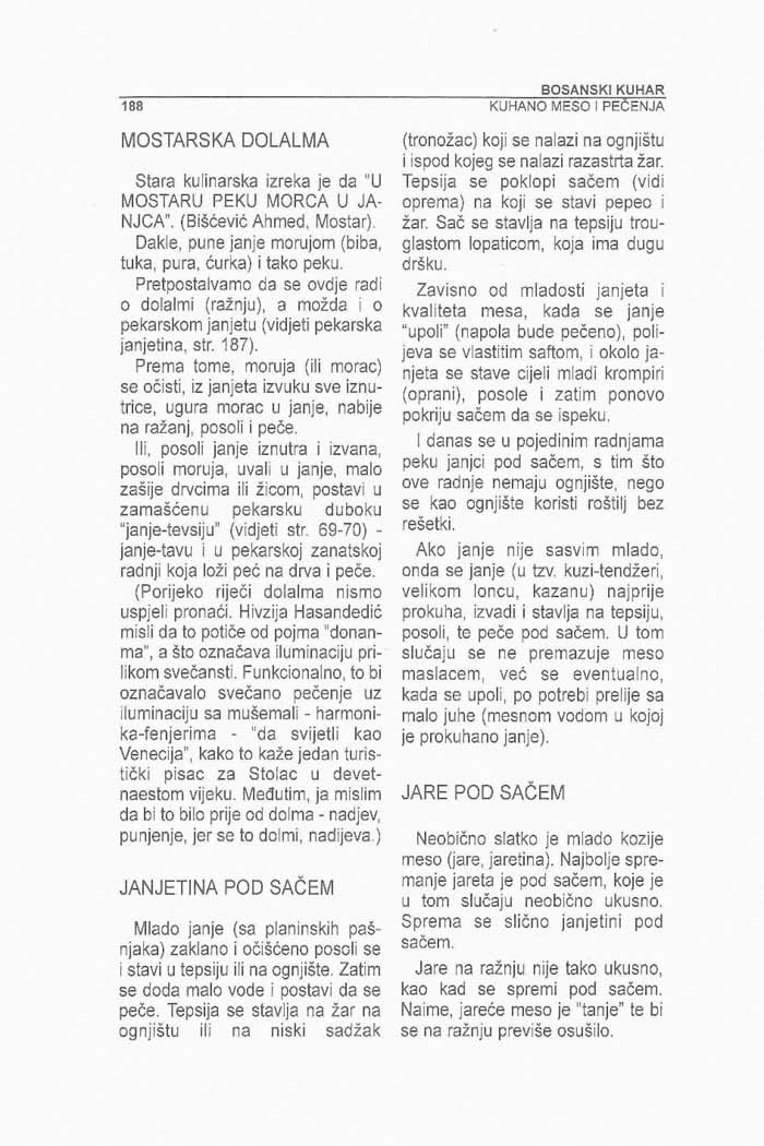 Recepti Bosanski kuhar  Alija Lakišić