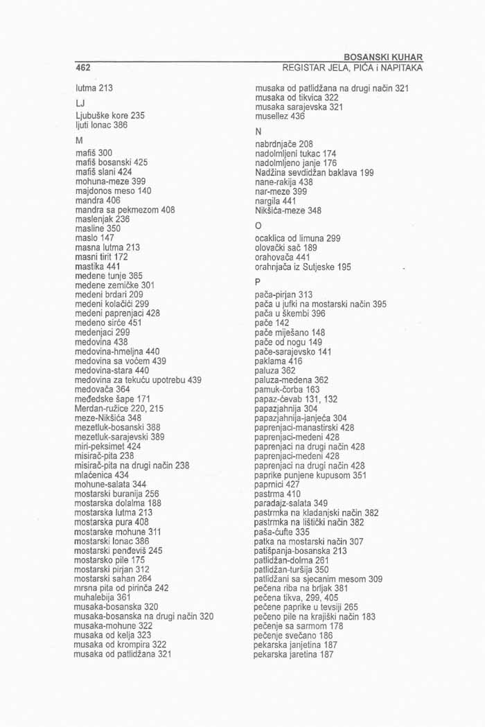 Recepti Bosanski kuhar  Alija Lakišić