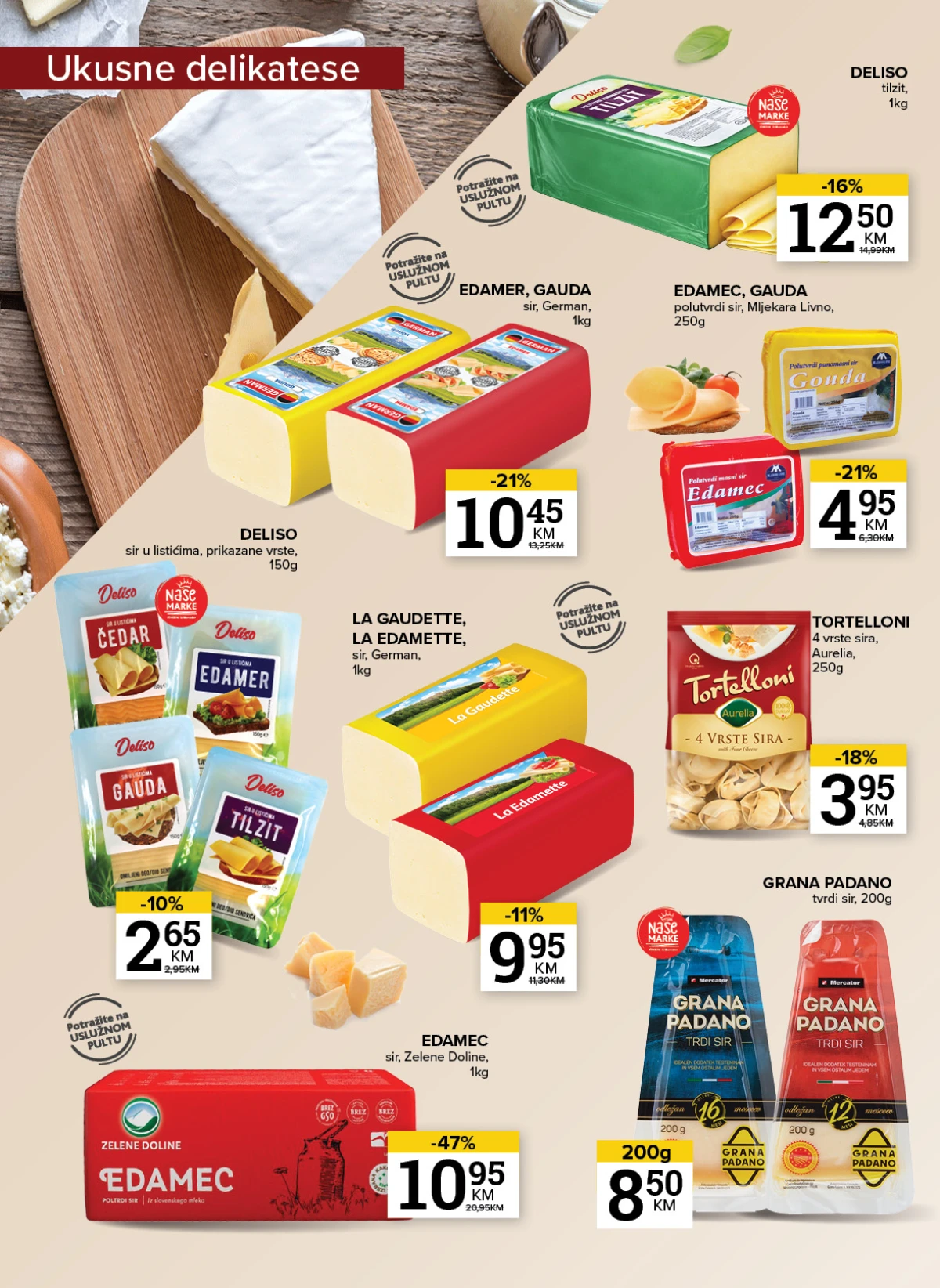 Konzum i Mercator tjestenina riža i dodaci za kuhanje na akciji