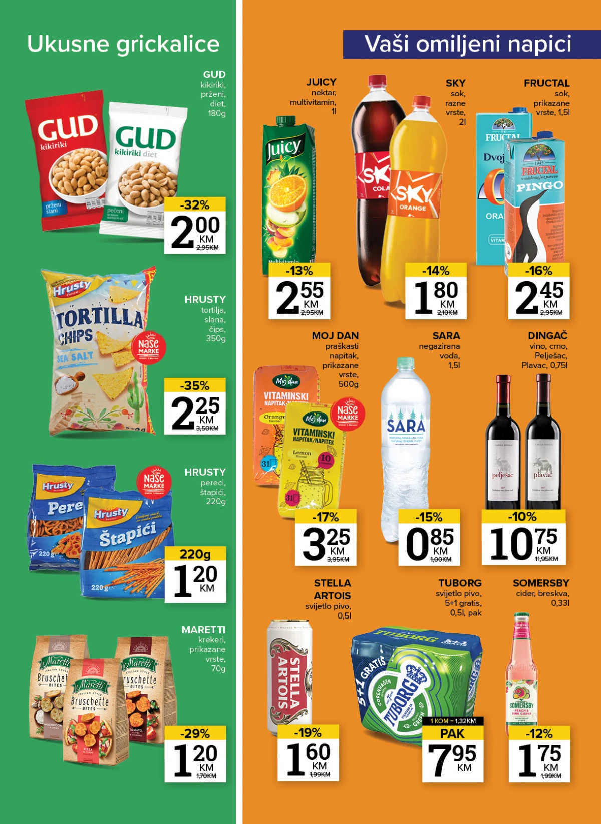 Konzum i Mercator baby proizvodi i pelene na akciji