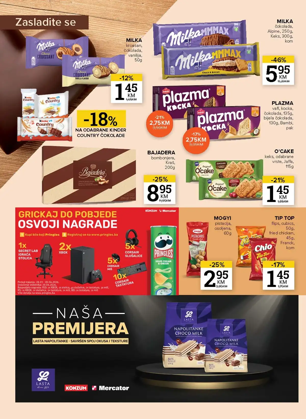 Konzum i Mercator akcija katalog sniženja do 20. aprila 2026 – strana 16