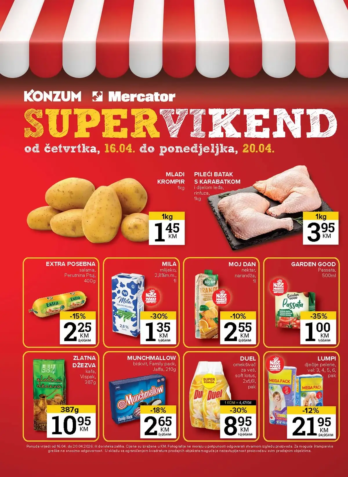 Konzum i Mercator akcija katalog sniženja do 20. aprila 2026 – strana 39