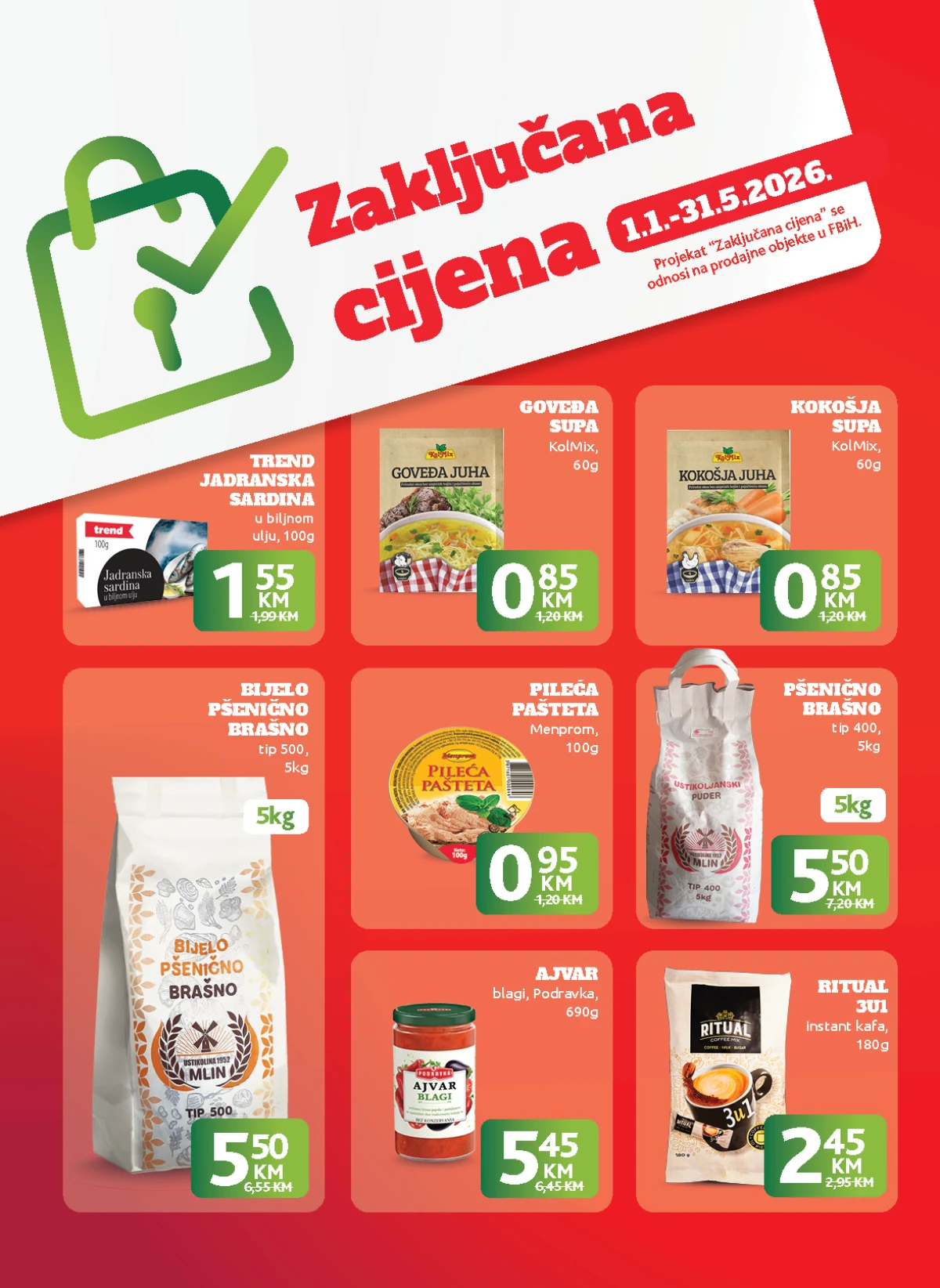 Konzum i Mercator katalog maj 2026 tekstil i proizvodi za dom akcija