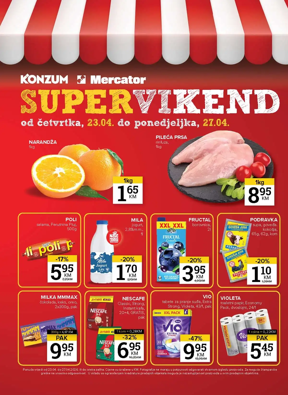 Konzum i Mercator akcija katalog sniženja do 27. aprila 2026 – strana 39