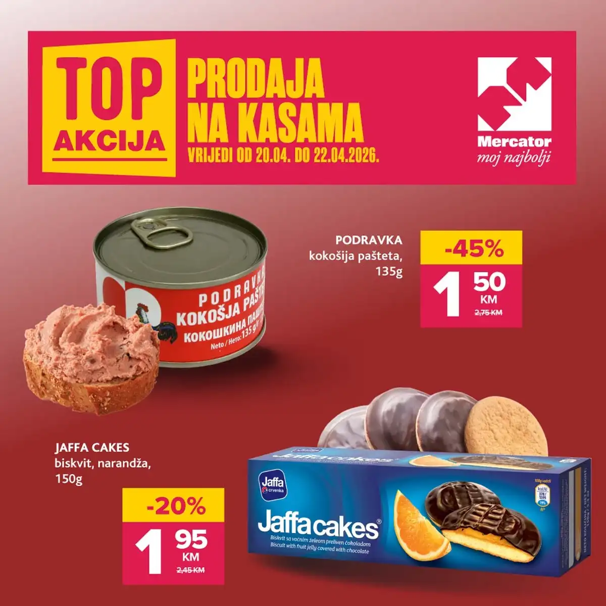 konzum sniženja na kasama