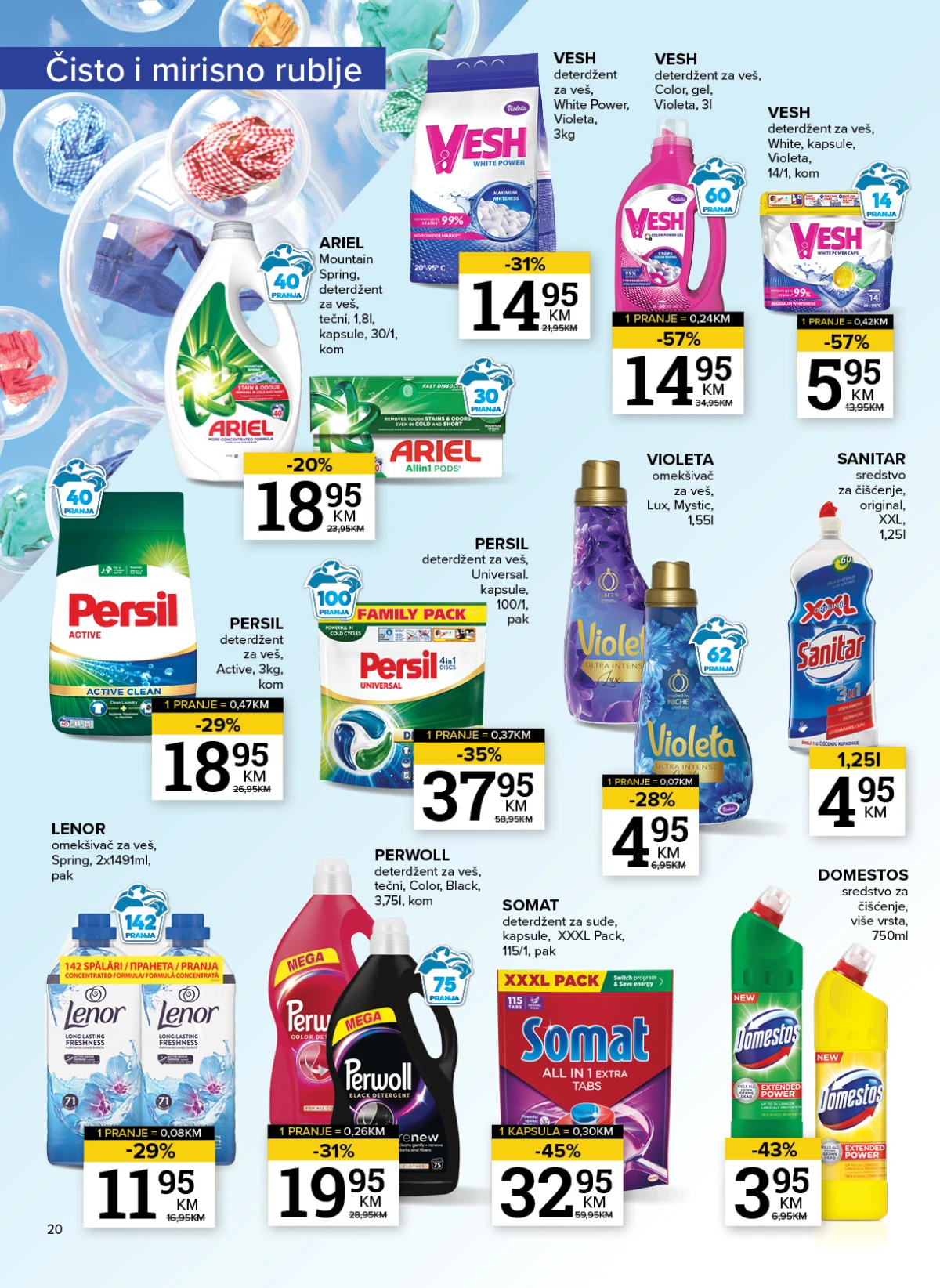 Konzum i Mercator baby proizvodi i pelene Konzum i Mercator baby proizvodi i pelene na akciji