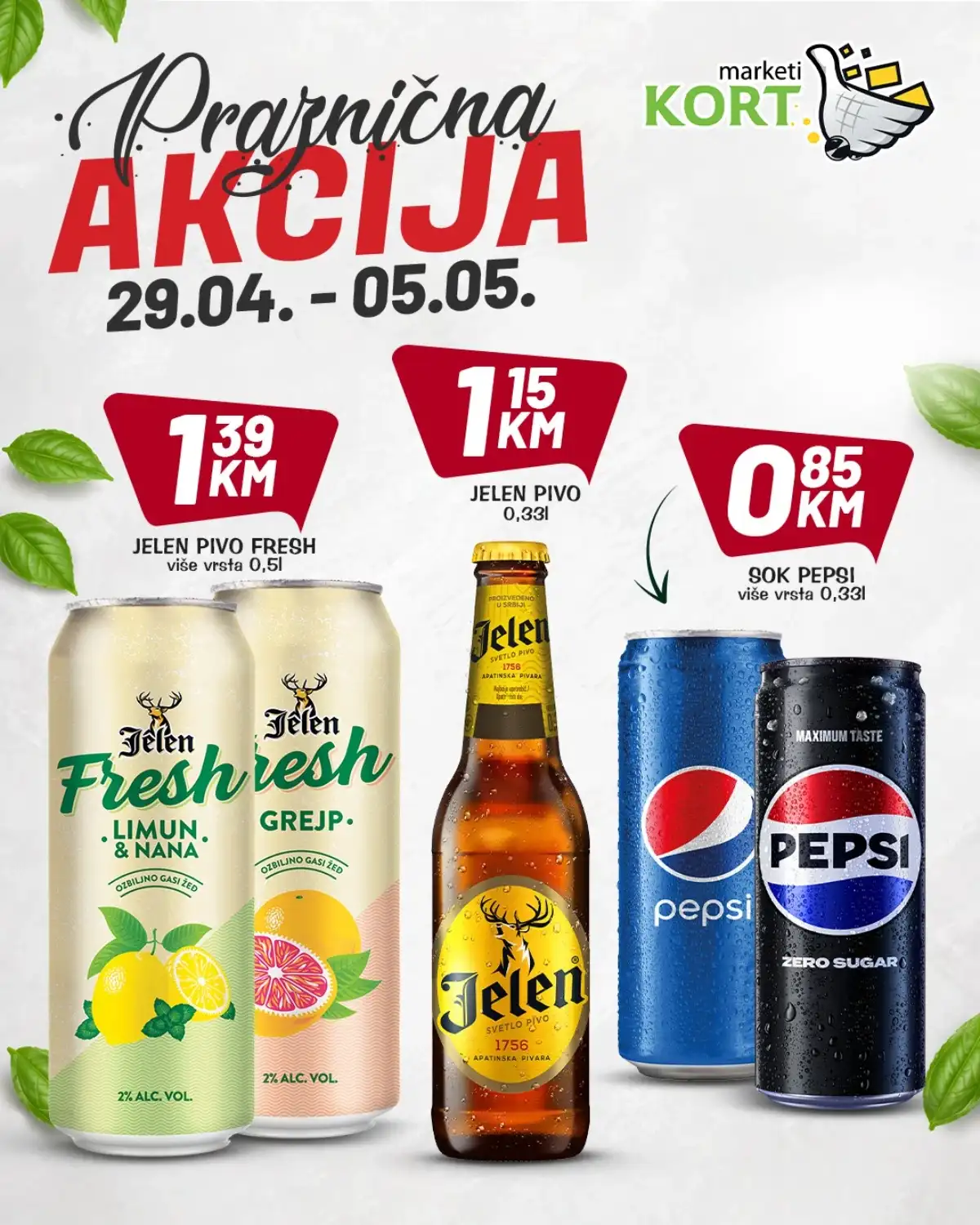 KORT katalog raznovrsni proizvodi akcija sniženja do 05.05.2026