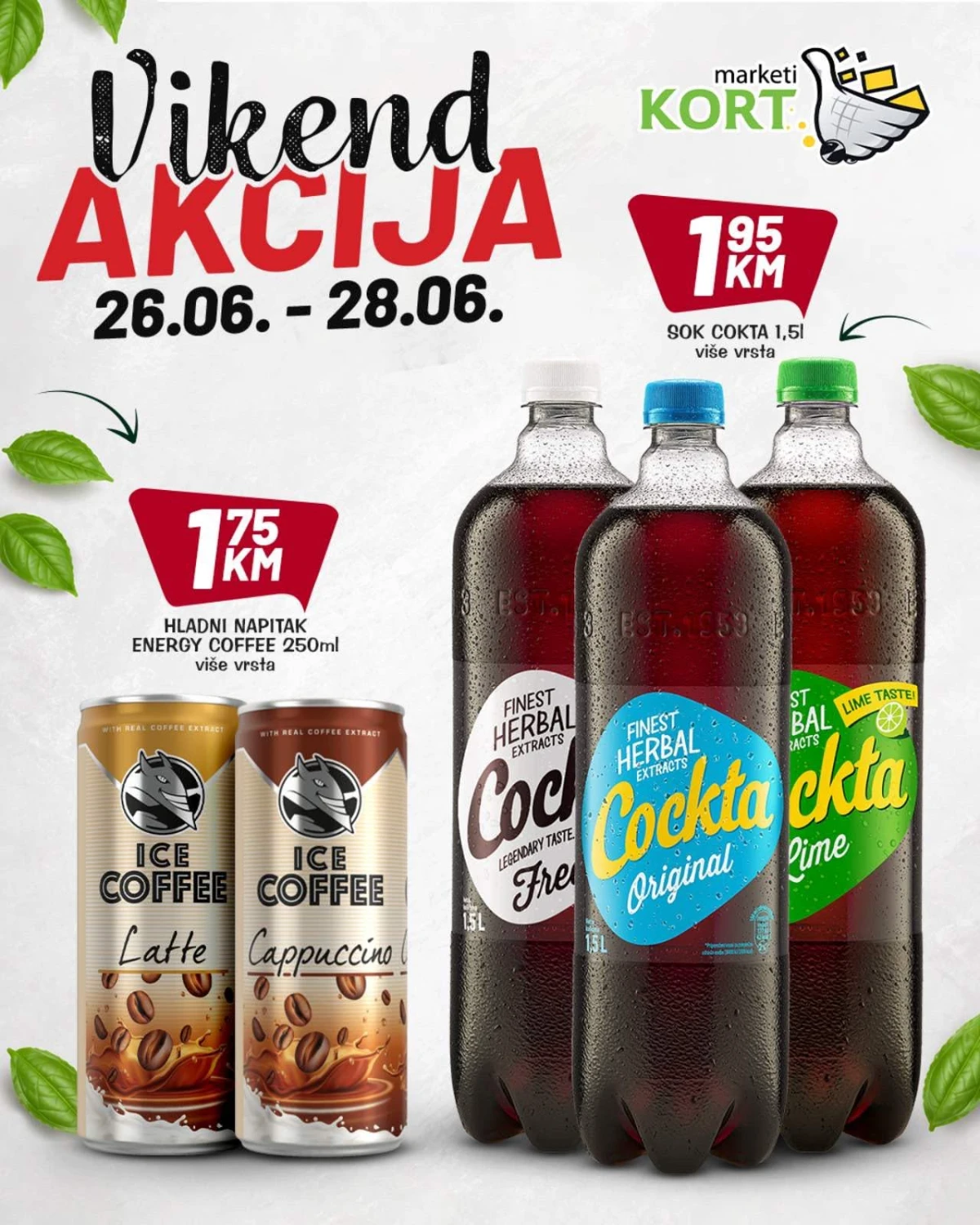 Kort Marketi vikend akcija – Pepsi, Guarana, Cedevita i grickalice na sniženju