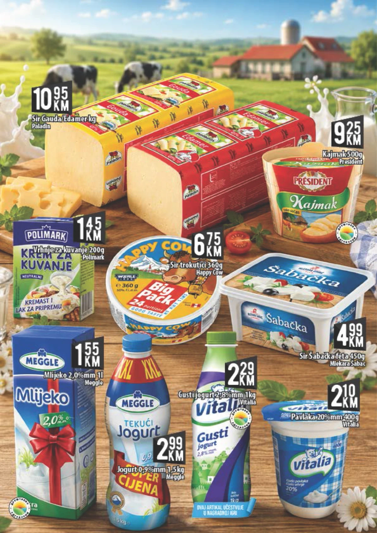 Kort katalog – sir, kajmak i jogurt po akcijskim cijenama