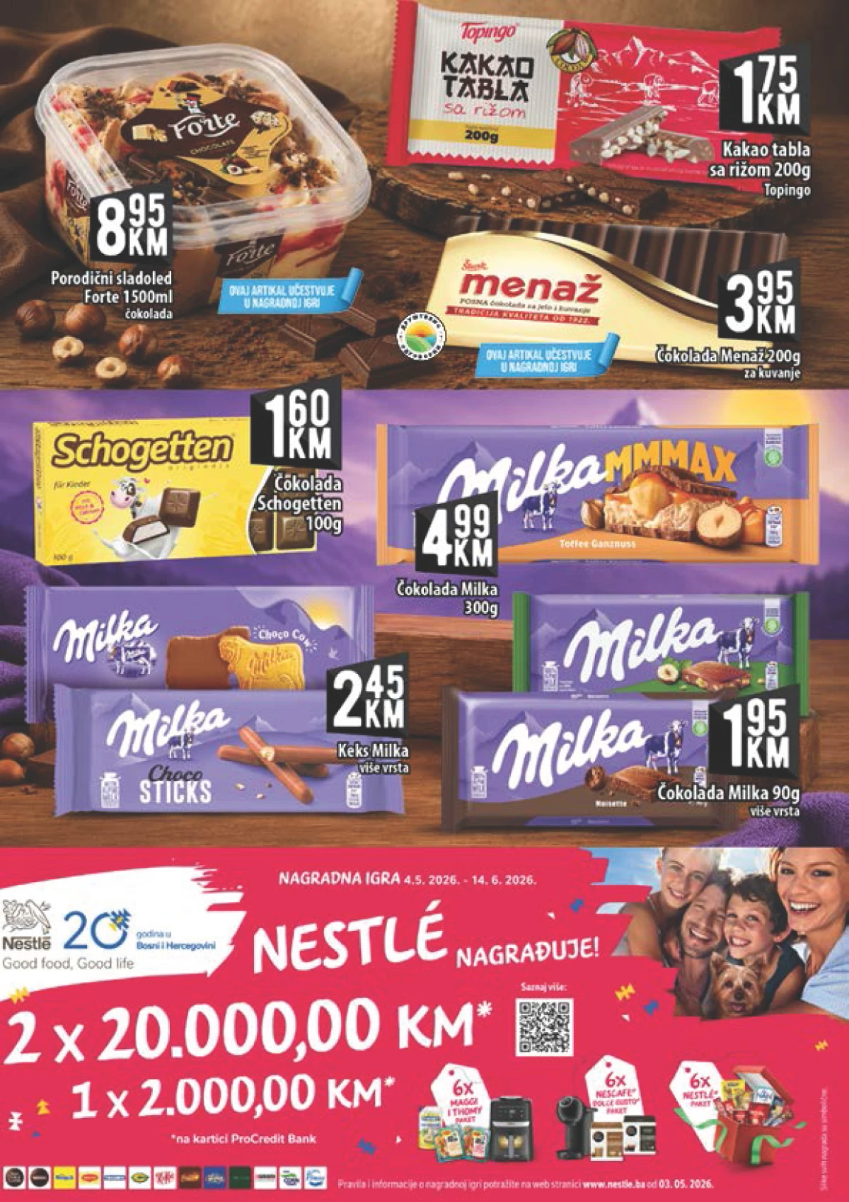 Kort katalog – Milka, sladoled i Schogetten po akcijskim cijenama