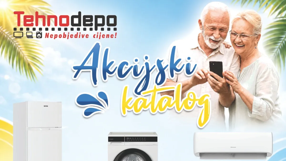 Tehnodepo akcijski katalog 16.07. do 31.08.2026. – televizori, klime, bijela tehnika, mobiteli i namještaj na akciji