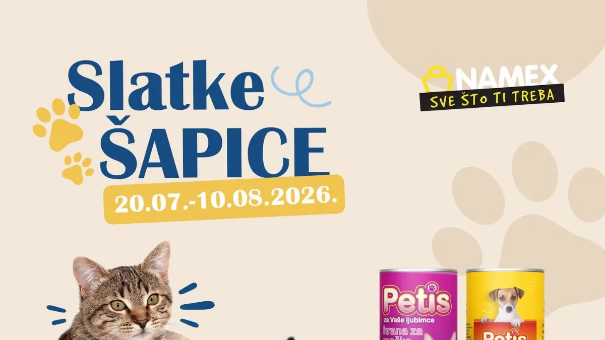 Namex Slatke šapice – super cijene hrane za pse i mačke, poslastica i konzervirane hrane do 10.08.2026.