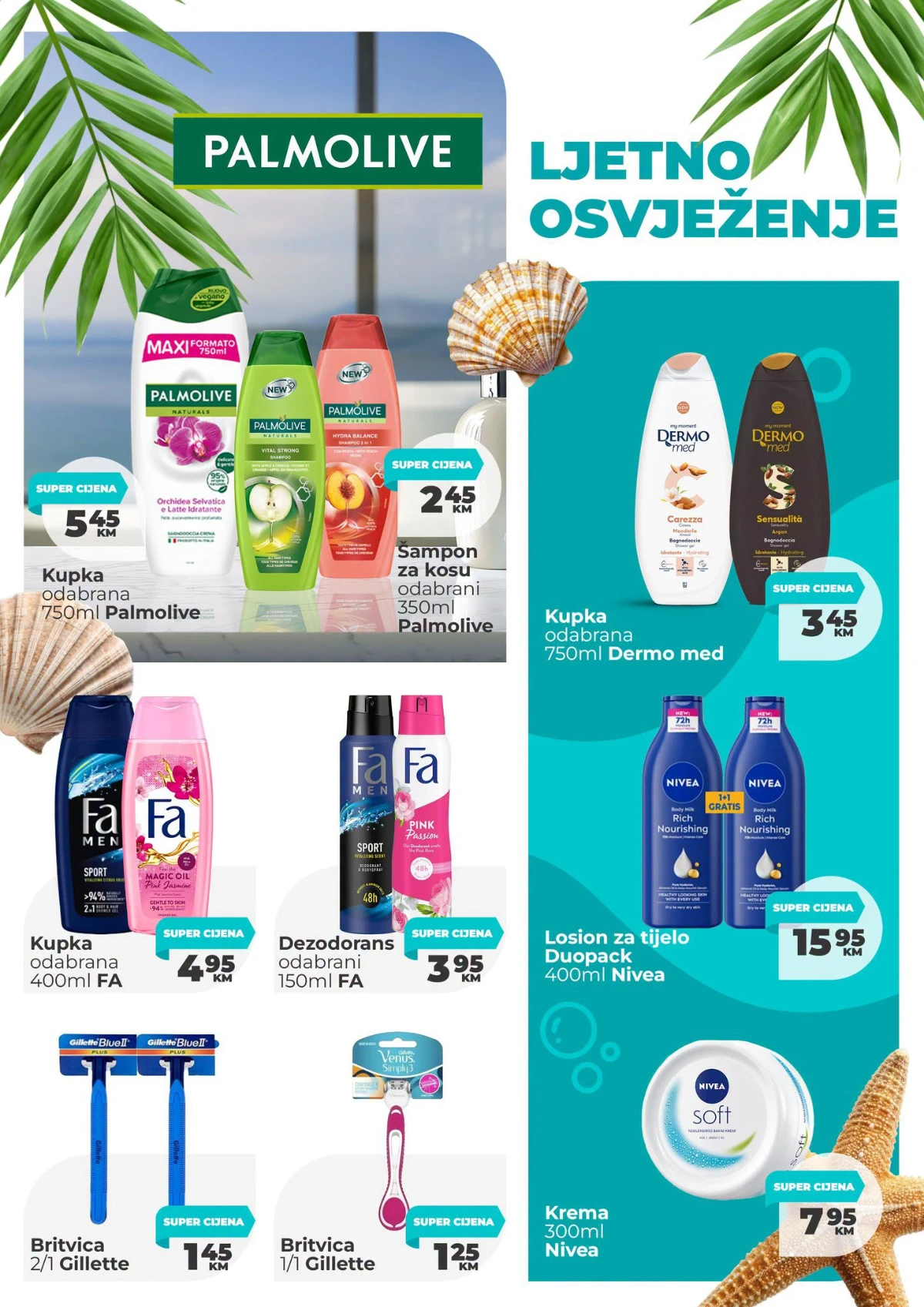 Namex ljetna akcija do 15.08.2026 – Palmolive, Fa, Nivea i proizvodi za ličnu njegu