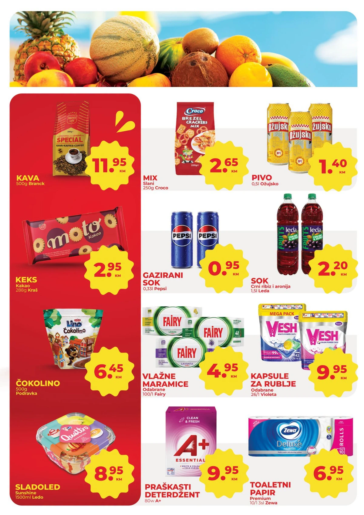 Namex vikend akcija strana 2 – kafa, sokovi, deterdženti, higijena i brojni proizvodi po sniženim cijenama