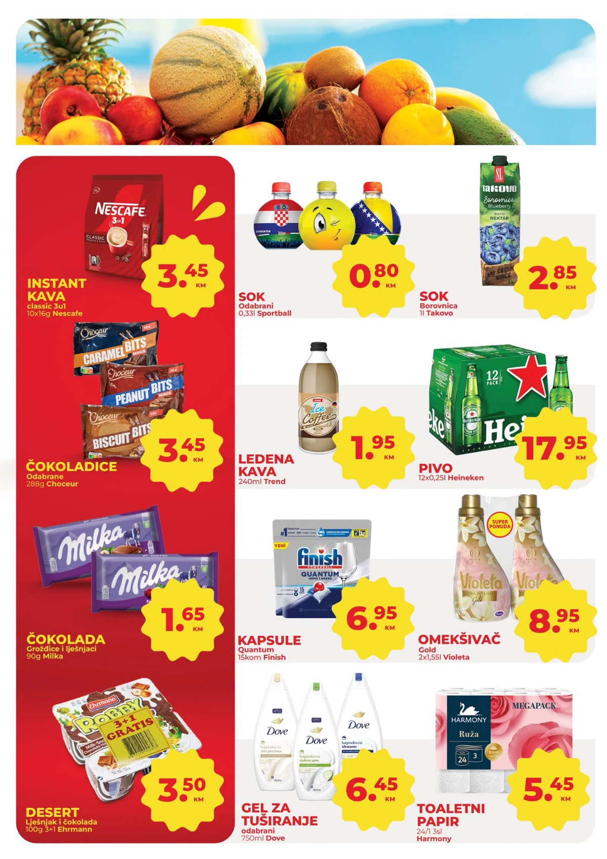 Namex vikend akcija strana 2 – kafa, sokovi, pivo, omekšivači, toaletni papir i higijenski proizvodi na sniženju