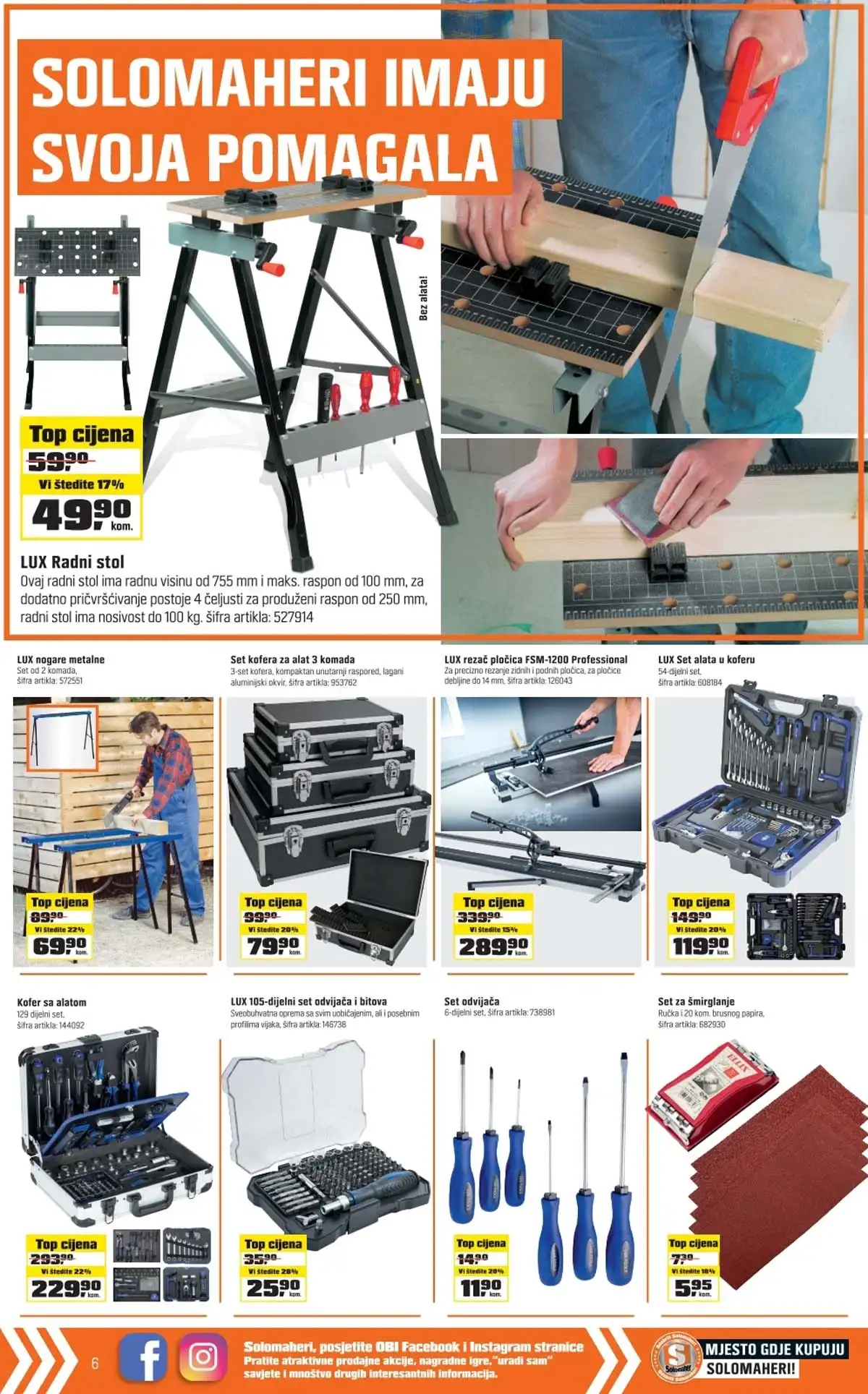 OBI Solomaheri mogu sve strana 6 – alati i dodatna oprema na akciji BiH