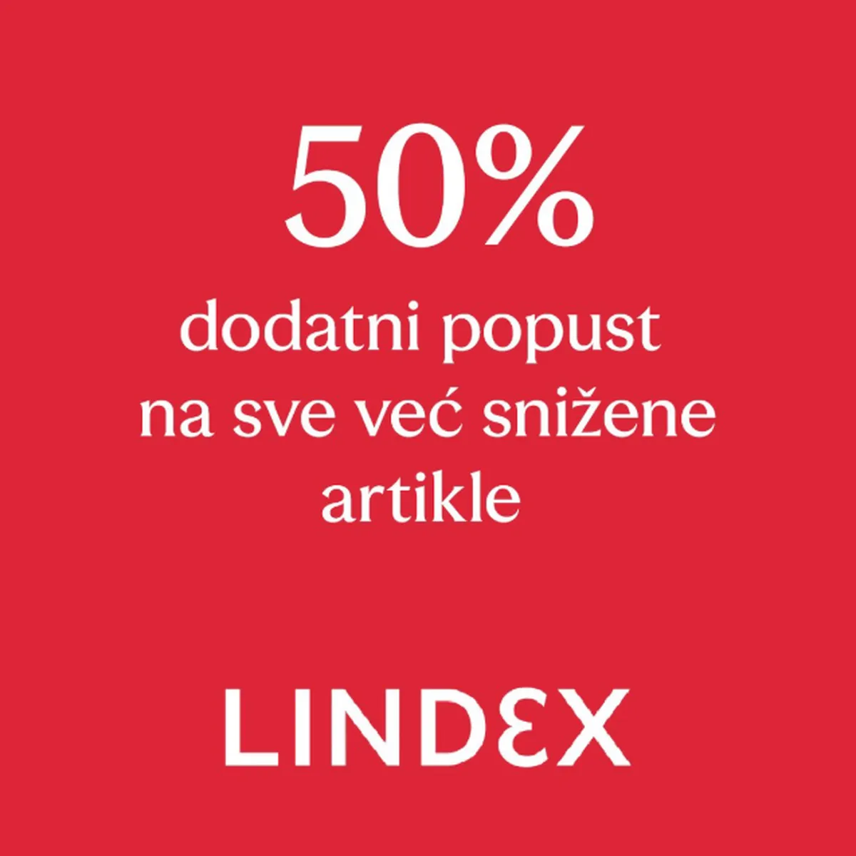 Lindex dodatno sniženje – još 50% popusta na sve već snižene artikle