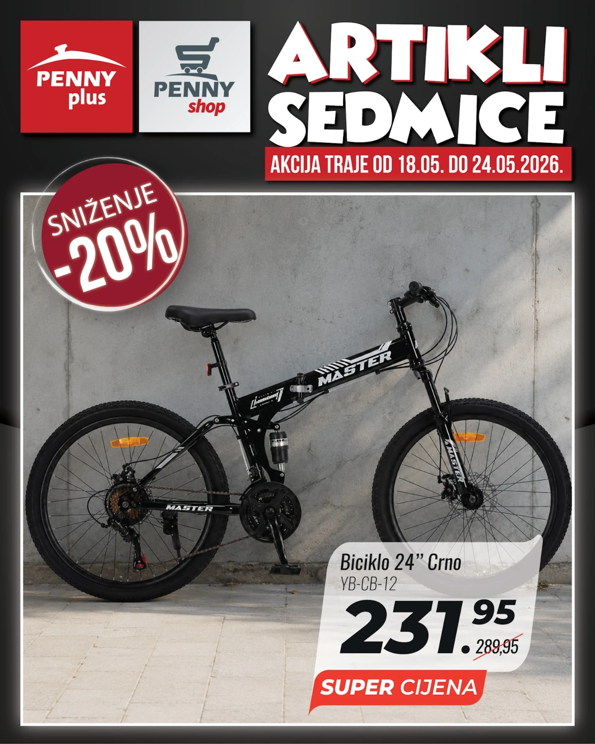 Penny katalog strana 3 – sklopiva bicikla i sniženja do 24.05.2026