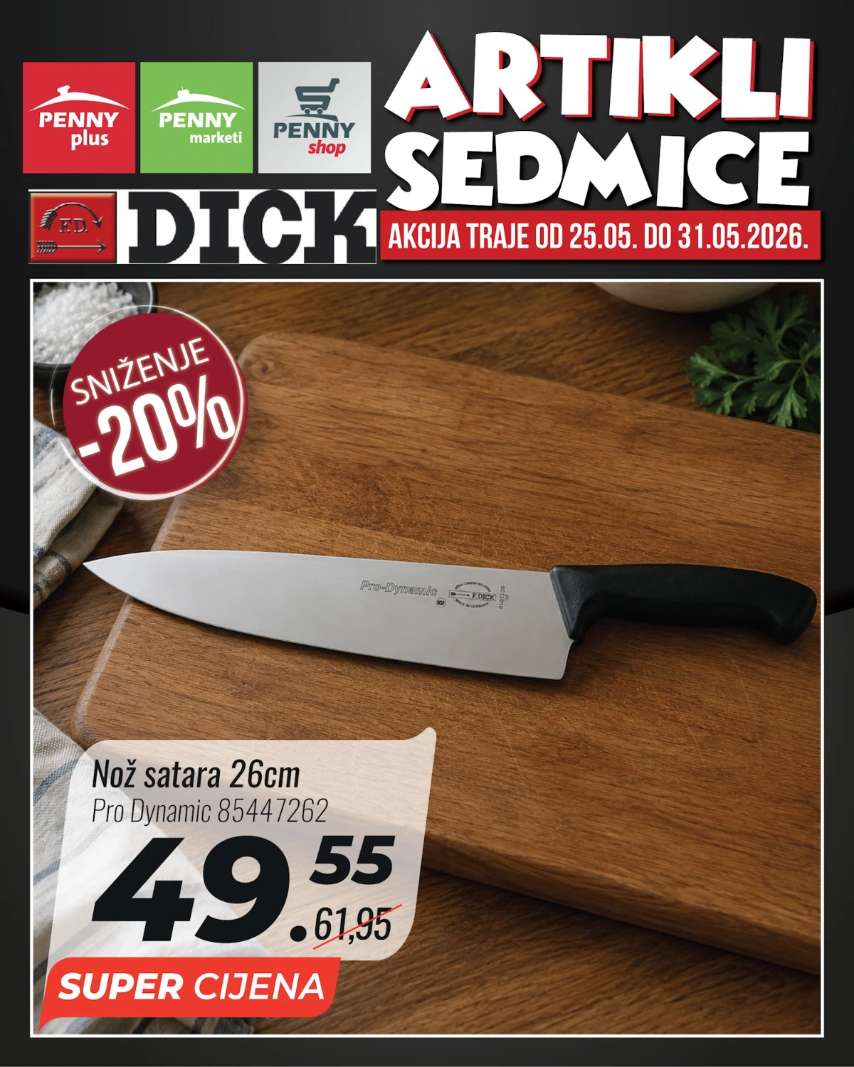 Penny katalog strana 4 – nož satara 26 cm na akciji