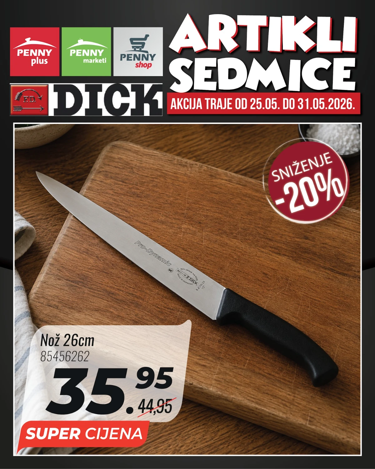 Penny katalog strana 5 – profesionalni nož 26 cm na sniženju