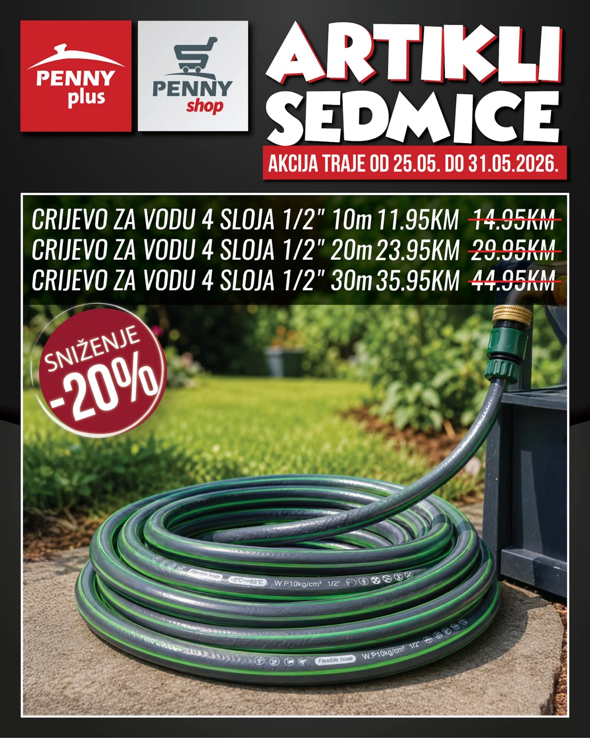 Penny katalog strana 7 – vrtna crijeva 4 sloja na akciji