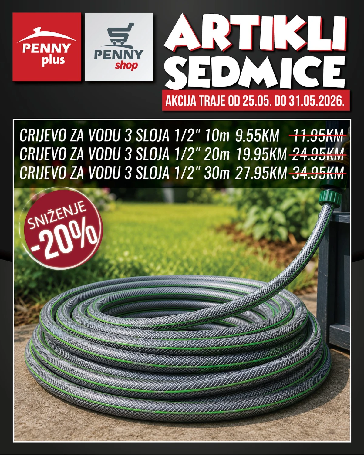 Penny katalog strana 8 – vrtna crijeva 3 sloja na sniženju