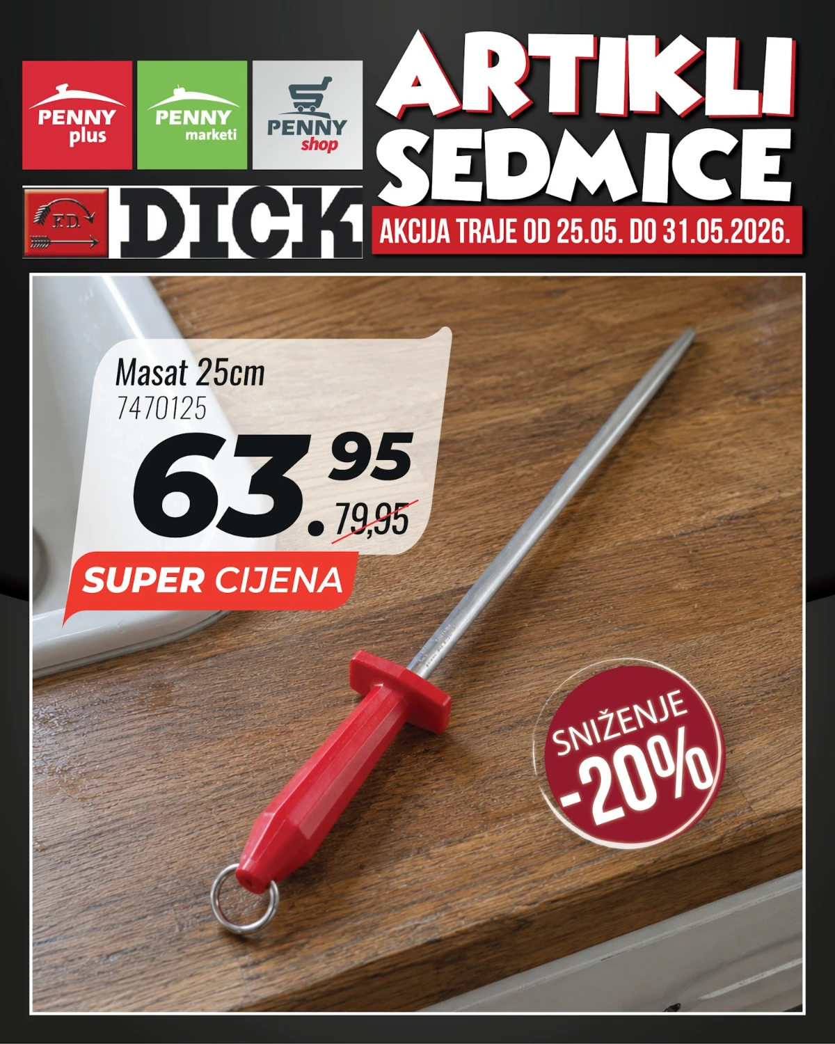 Penny katalog strana 9 – masat 25 cm na sniženju do 31.05.2026