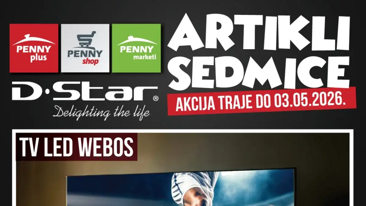 Penny artikli sedmice do 03.05.2026 – LED TV sniženje do 20 posto