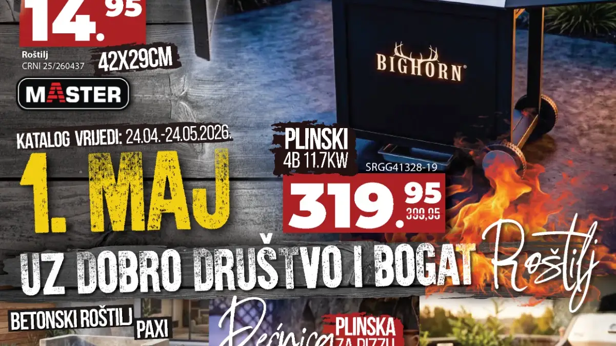 Penny Plus katalog sniženja do 20% roštilji plinski roštilj pribor pizza peć plastika za jelo i piće do 24.05.2026