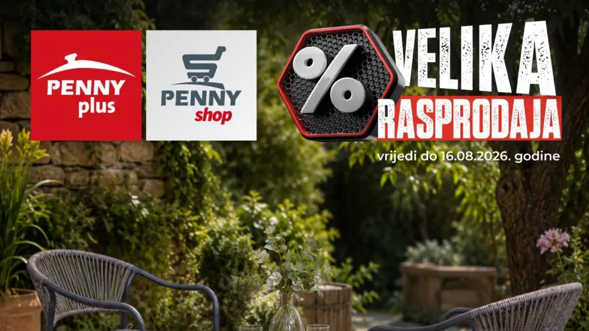 Penny Plus velika rasprodaja vrtnog namještaja donosi popuste do 25% na vrtne garniture, stolove, stolice i lounge setove.