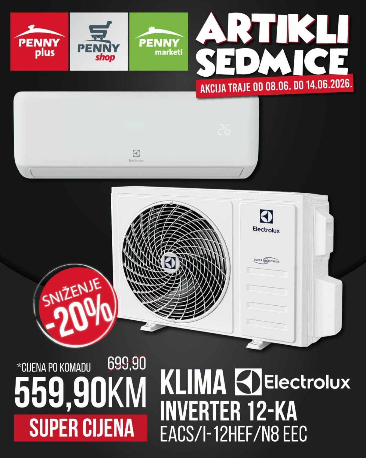 Penny Plus artikli sedmice do 14.06.2026 – klima uređaji, vrtni namještaj i oprema za dom na sniženju