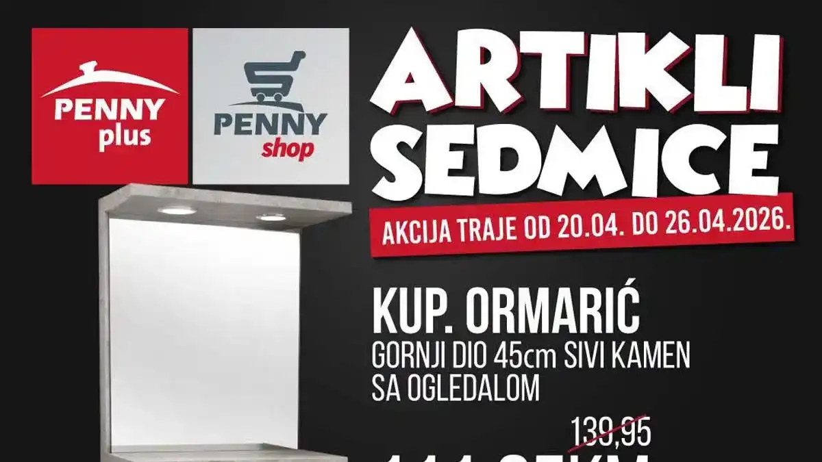 Penny Plus artikli sedmice – sniženja do 20 posto do 26. aprila 2026