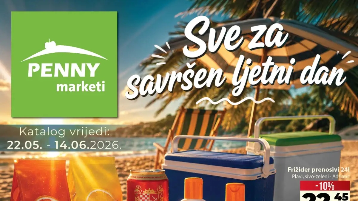 Penny marketi akcija do 34% – ljetna kupovina, kafa, grickalice i pića već od 0,80 KM do 14.06.2026
