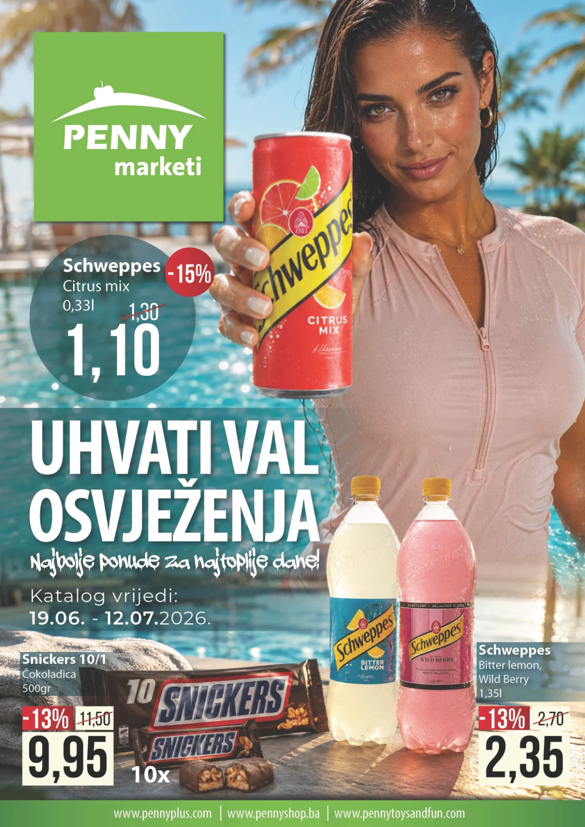 Penny Marketi katalog do 12.07.2026 – ljetna akcija sa popustima na prehranu, pića, slatkiše i proizvode za domaćinstvo