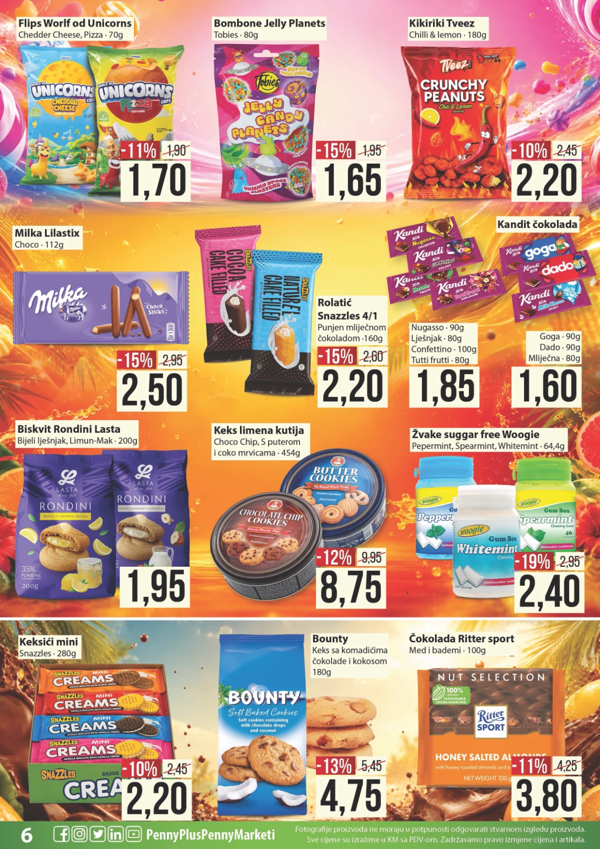 Penny Marketi katalog strana 6 – slatkiši, keksi, čokolade i grickalice na sniženju