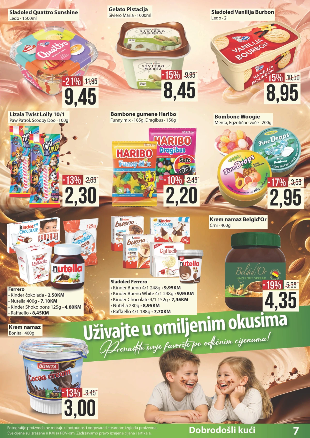 Penny Marketi katalog strana 7 – sladoledi, bombone, čokoladni proizvodi i krem namazi