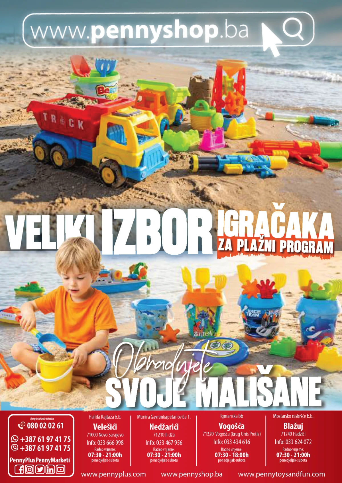 Penny Plus igračke za plažu i ljetni program za djecu