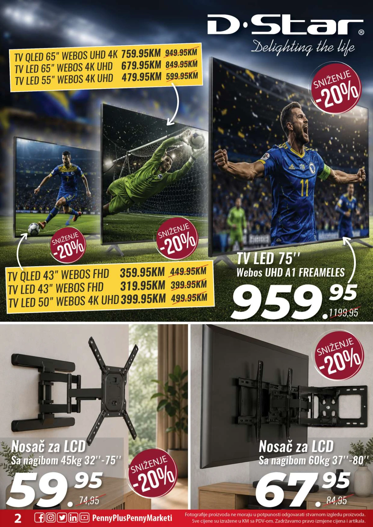 Penny Plus televizori i nosači za televizore – strana 2