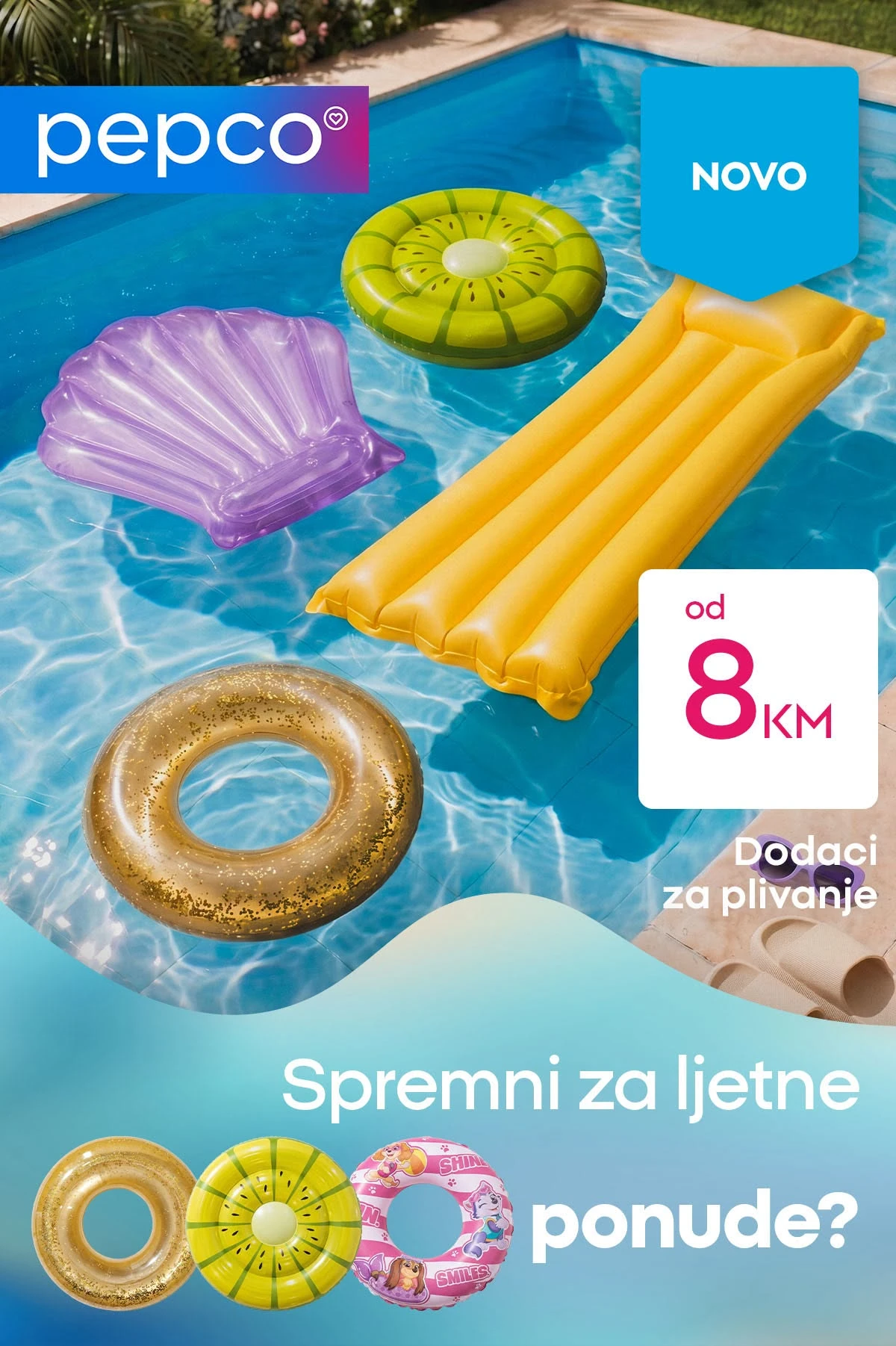 Pepco ljetna ponuda dodaci za plivanje od 8 KM
