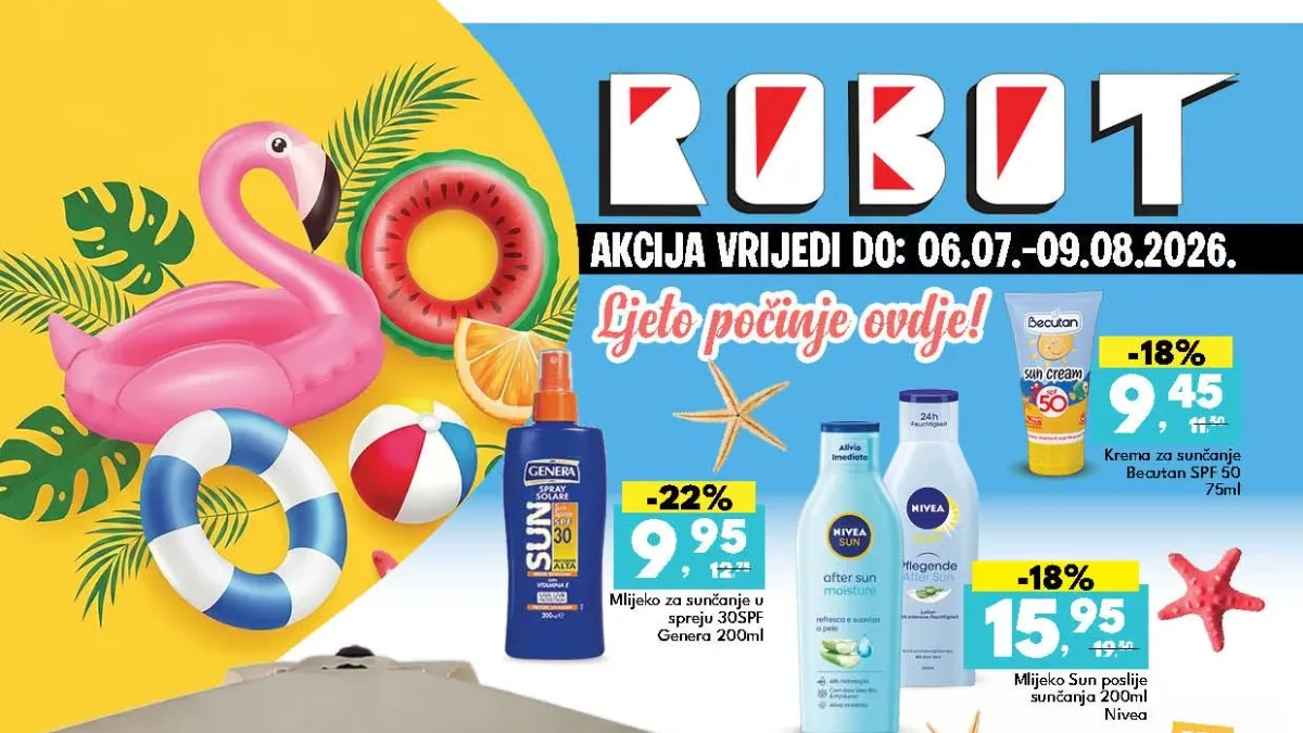 Robot katalog donosi popuste do 55% na ljetnu ponudu od 06.07. do 09.08.2026.