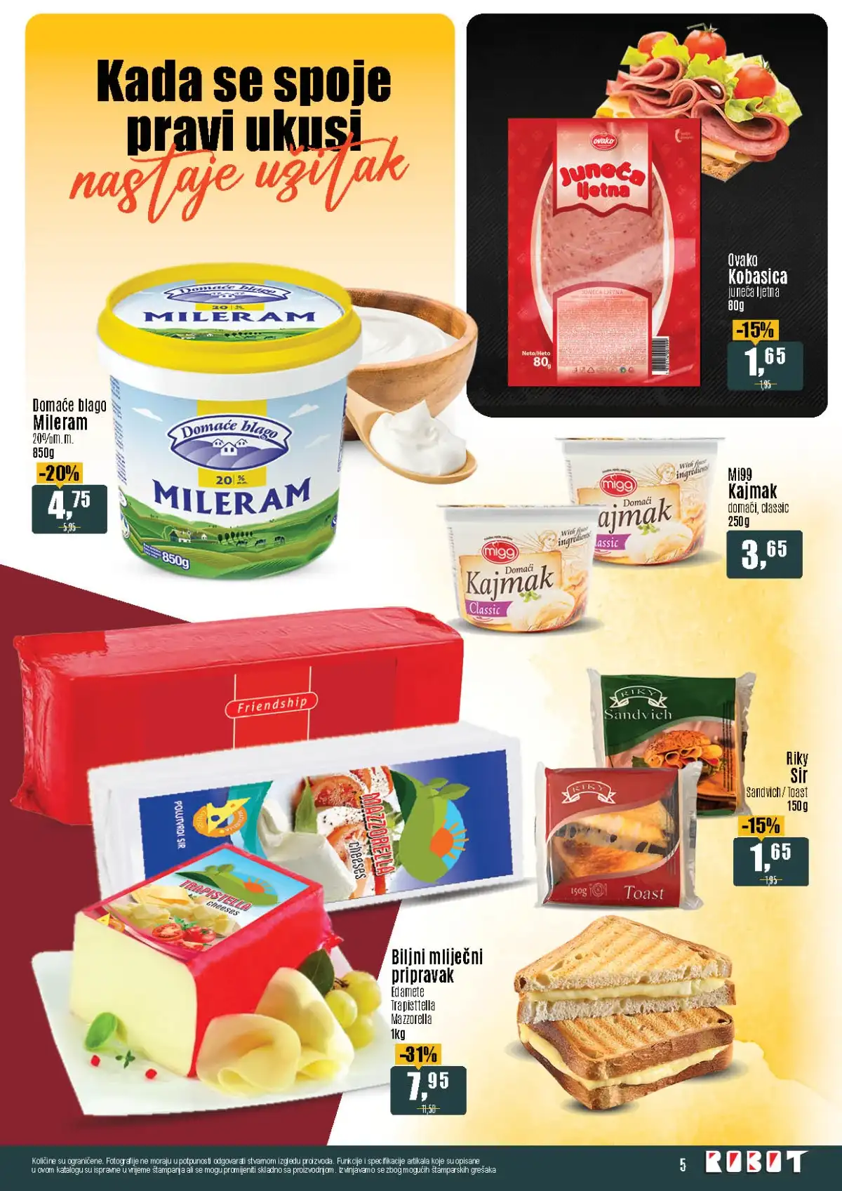 Robot prvomajska akcija do 45 posto sniženja prehrana piće kućne potrepštine april 2026 strana 5
