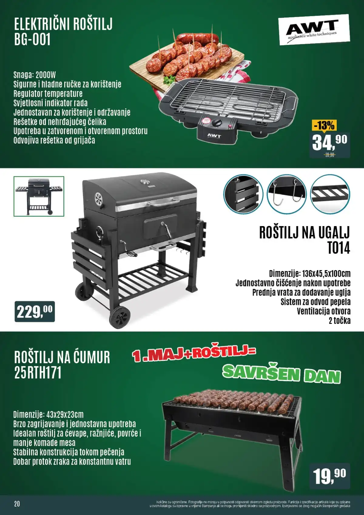 Robot prvomajska akcija do 45 posto sniženja prehrana piće kućne potrepštine april 2026 strana 20