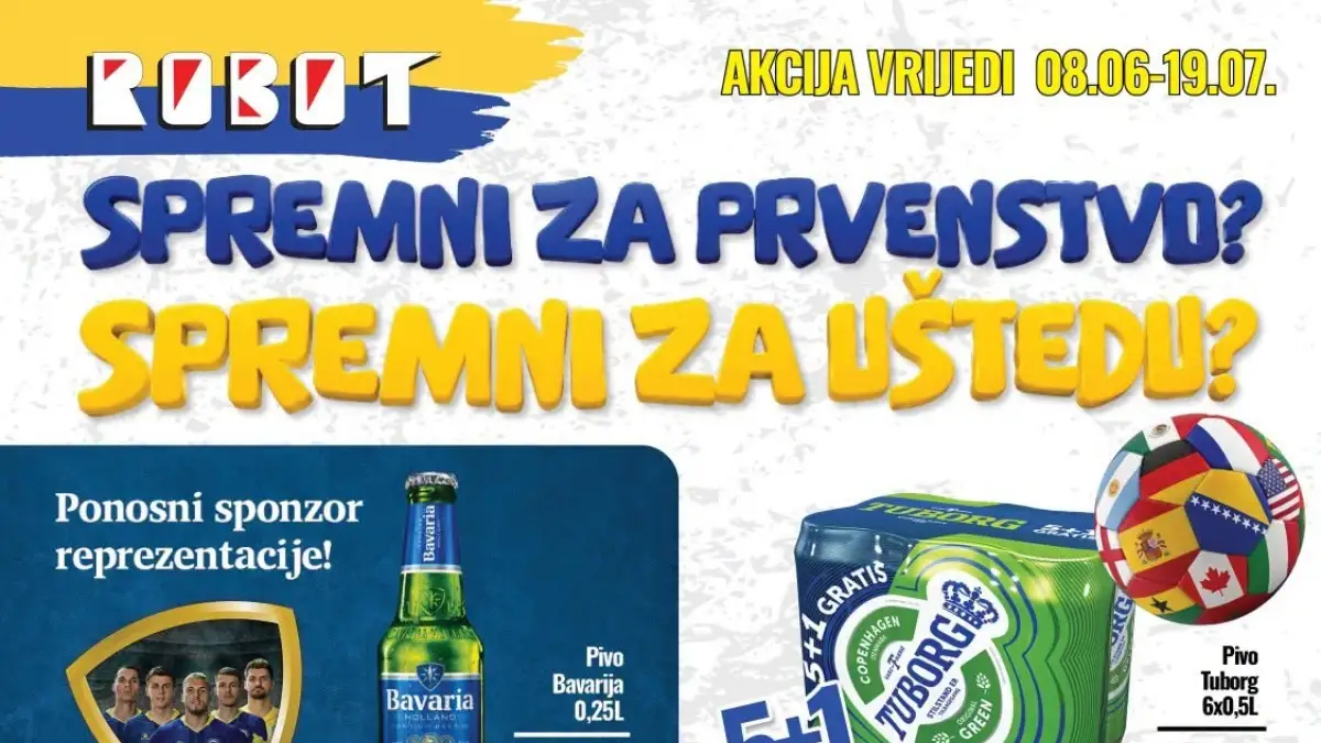 Robot akcija do 26% popusta do 19.07.2026 – grickalice, pića i TV uređaji na sniženju
