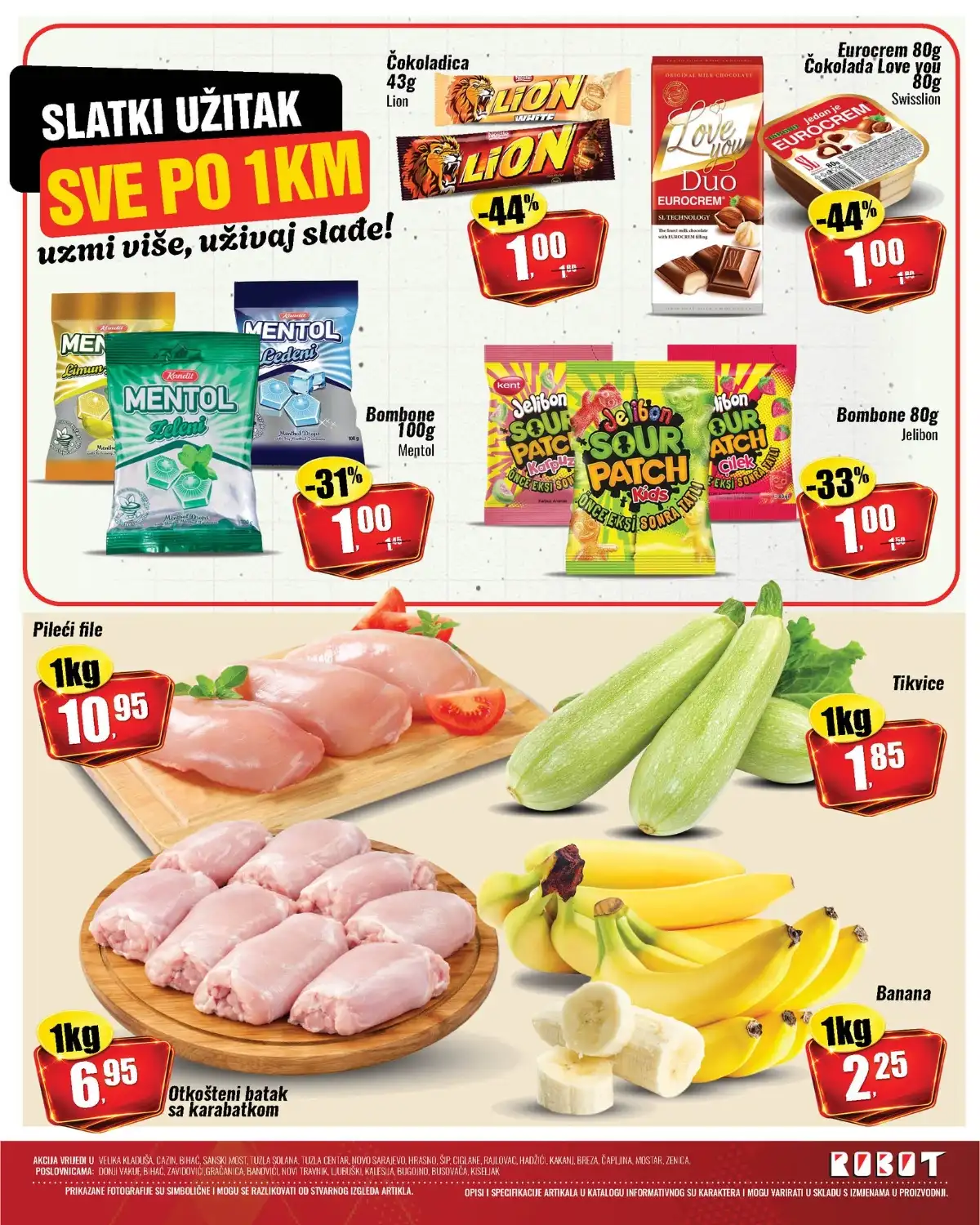 Robot katalog sniženja prehrana i piće strana 2 april 2026 akcija do 44 posto